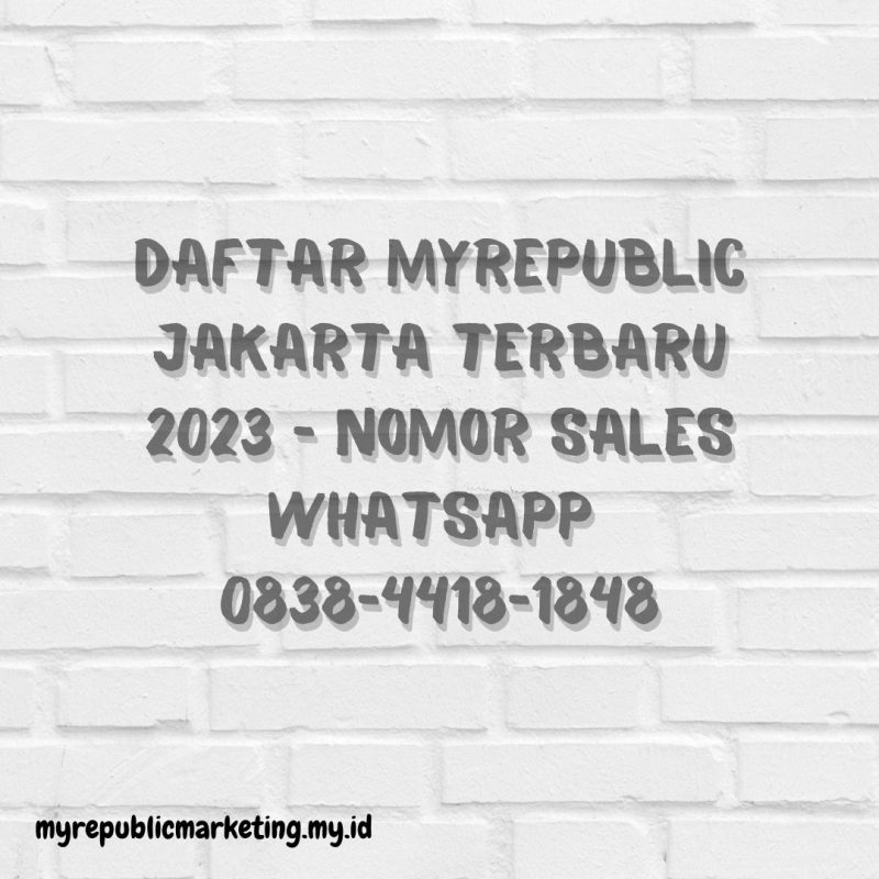 Daftar MyRepublic Jakarta